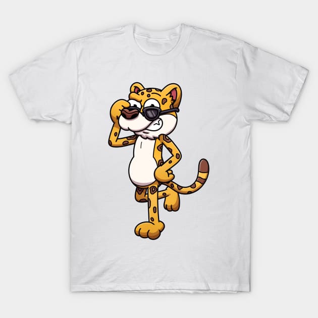 Cool Leopard T-Shirt by TheMaskedTooner